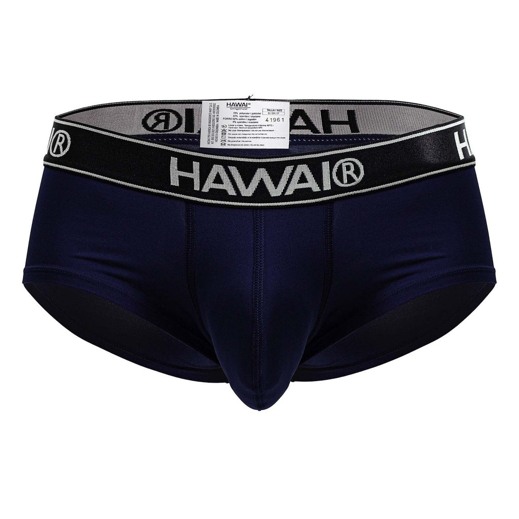 Dark blue Hawai microfiber brief by CITYBOYZ★USA, featuring smooth fabric and comfortable fit.
