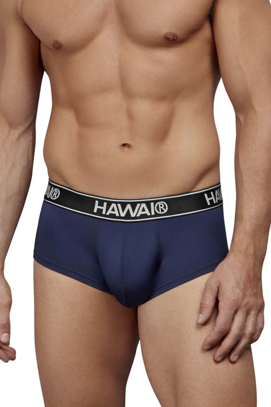 Dark blue Hawai Microfiber Brief by CITYBOYZ★USA featuring soft microfiber fabric and a comfortable fit.