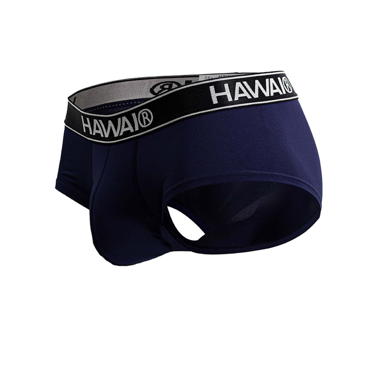 Dark blue Hawai Microfiber Brief 41961 by CITYBOYZ★USA, close-up view of comfortable microfiber fabric and brief design.