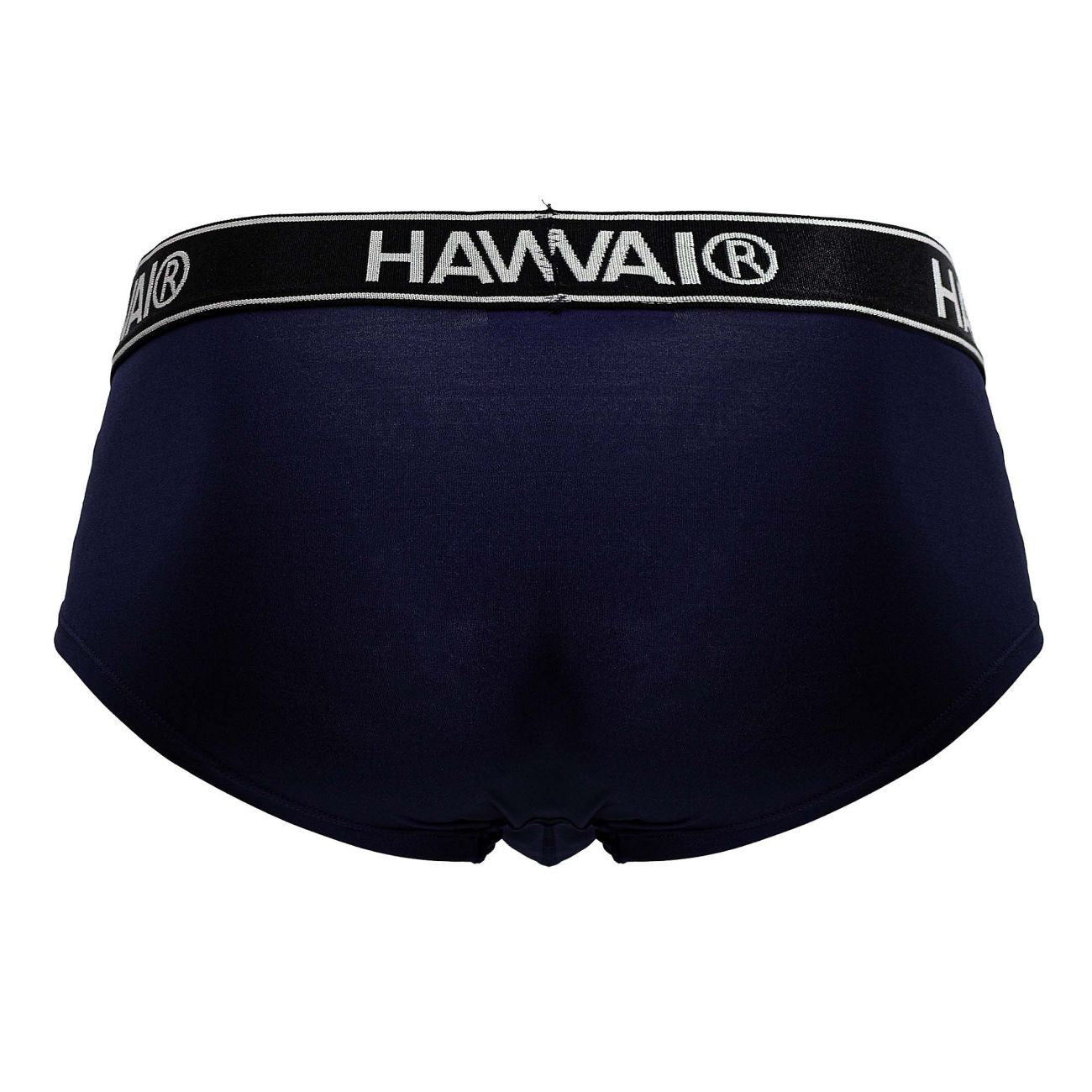 Dark blue Hawai Microfiber Brief by CITYBOYZ USA, close-up of soft microfiber fabric and comfortable fit.