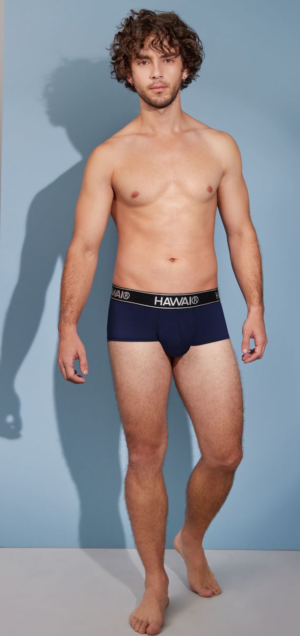 Dark blue Hawai Microfiber Brief by CITYBOYZ★USA with smooth microfiber fabric, designed for comfort and style.