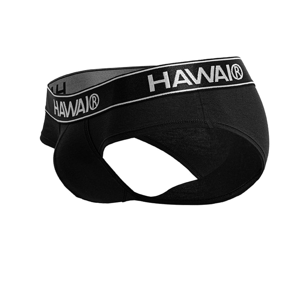 Black Hawai Cotton Blend Brief by CITYBOYZ USA featuring comfortable, stylish men's underwear with a snug fit.