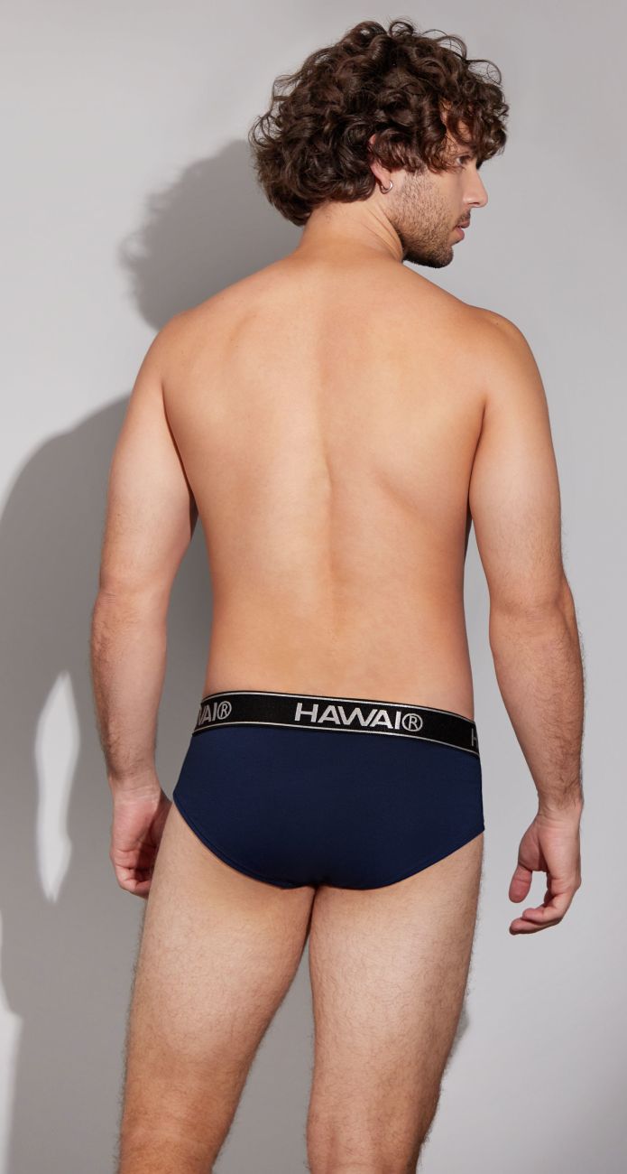 Dark blue Hawai Cotton Blend Brief by CITYBOYZ★USA, showing smooth fabric and comfortable fit with waistband and brief cut.