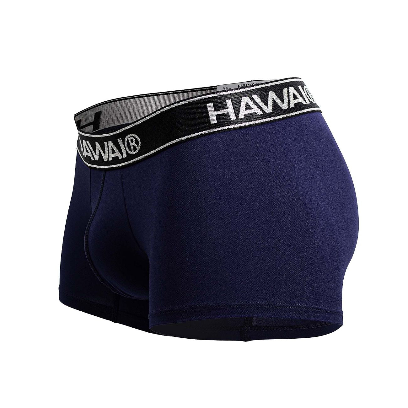Dark blue Hawai microfiber men's boxer brief from CITYBOYZ★USA with a comfortable fit and snug waistband.