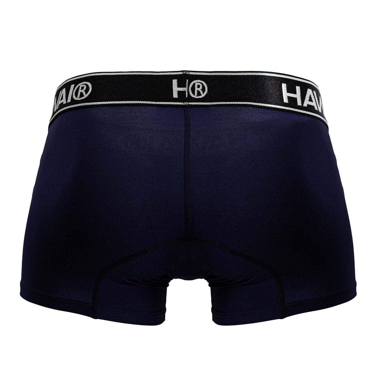 Dark blue Hawai microfiber boxer briefs for men by CITYBOYZ USA, featuring a comfortable fit and smooth fabric.