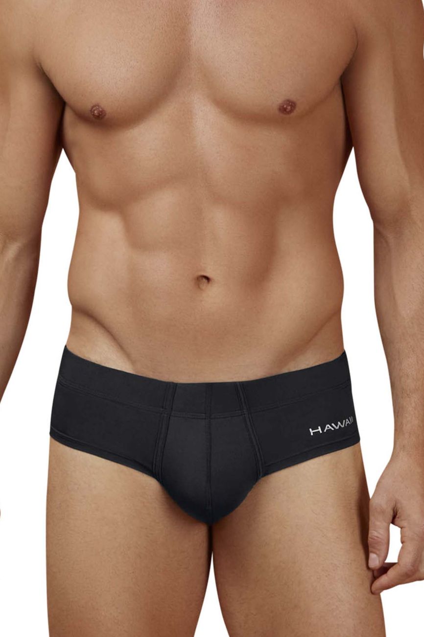 Black Hawai Microfiber Brief 42241 by CITYBOYZ★USA, featuring a smooth microfiber fabric and comfortable fit.