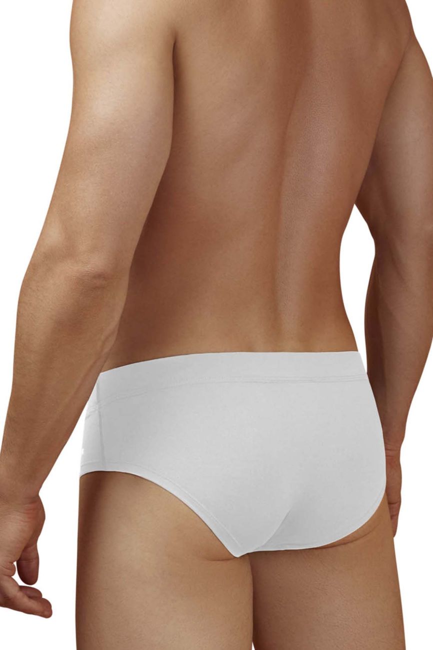 White Hawai Microfiber Brief 42241 by CITYBOYZ★USA, featuring a comfortable fit and stylish design.