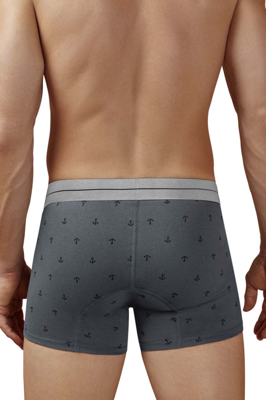 Gray Hawai Cotton Blend Boxer Brief by CITYBOYZ★USA, featuring a comfortable fit and breathable fabric.