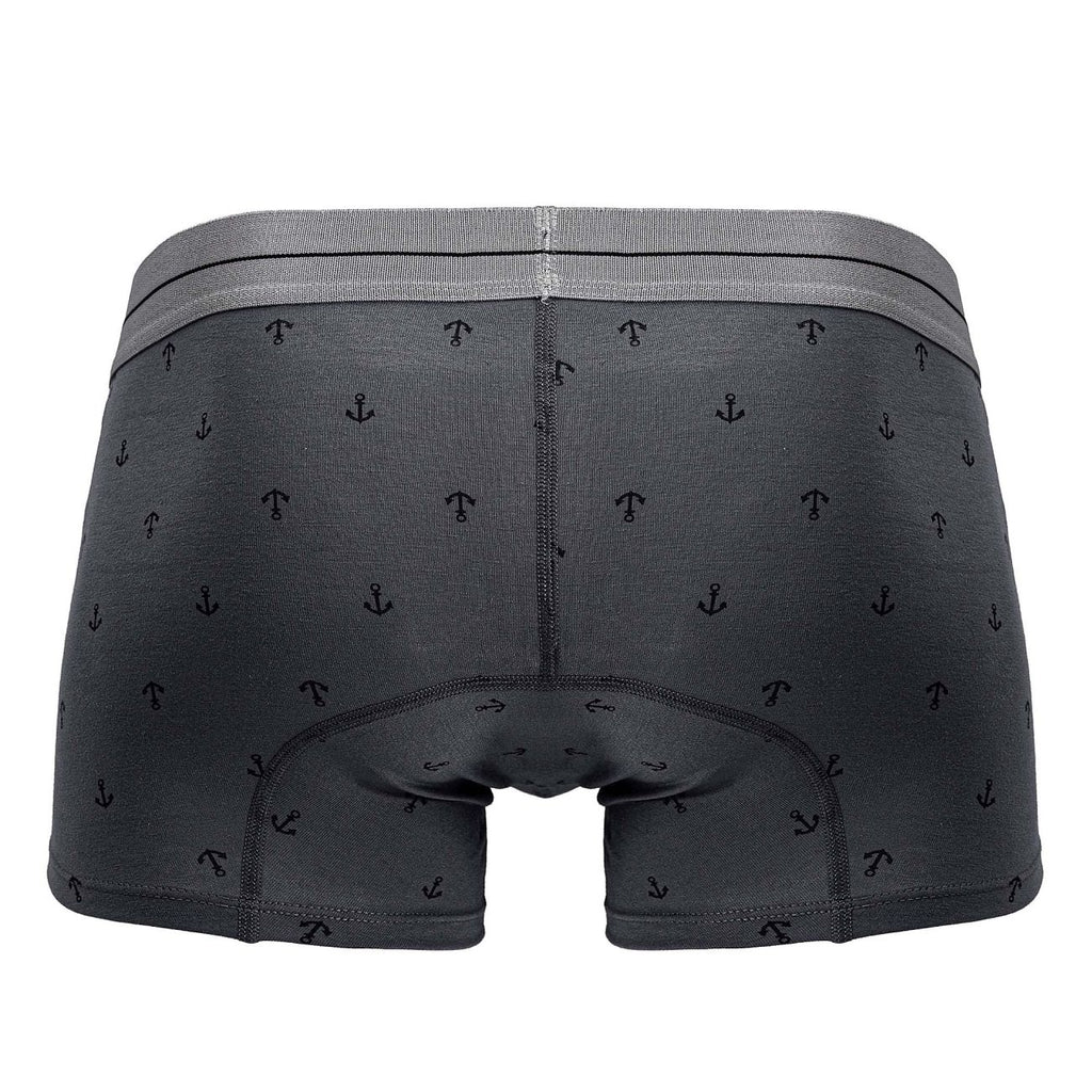 Gray Hawai Cotton Blend Boxer Brief by CITYBOYZ USA featuring a snug fit and comfortable waistband.