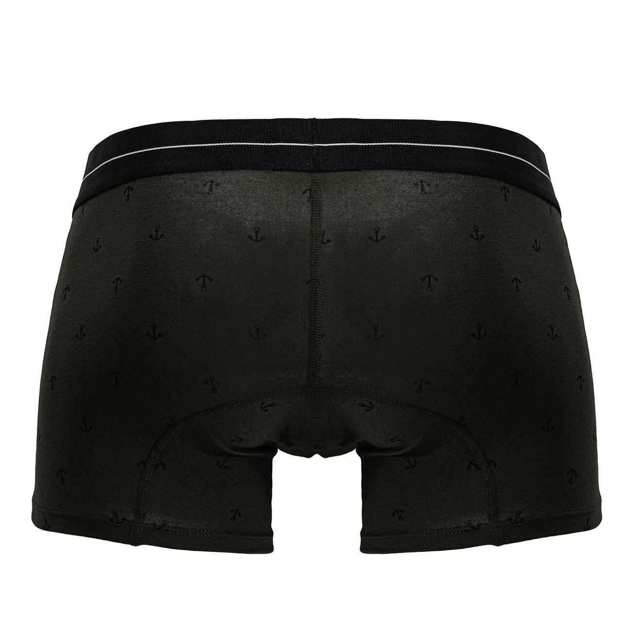 CityBOYZ USA Hawai cotton blend boxer brief in military green, showcasing the comfortable fit and soft fabric.