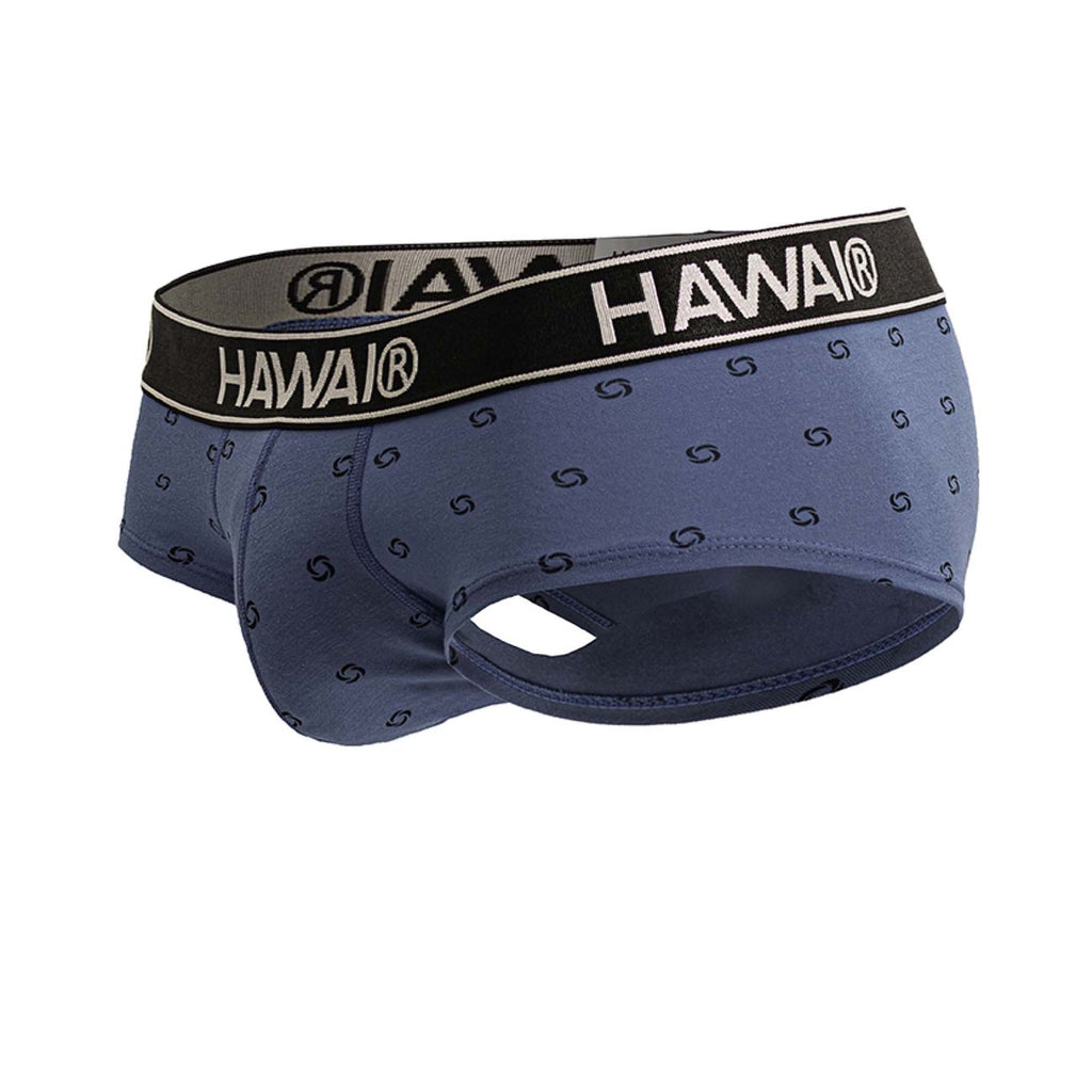 Blue Hawai Cotton Blend Brief by CITYBOYZ★USA, showing soft fabric and comfortable fit in a close-up image.