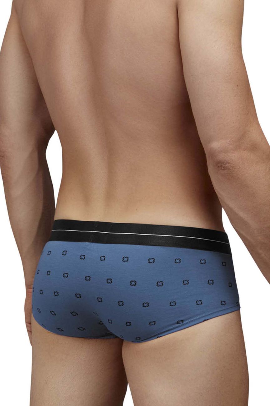 Blue Hawai Cotton Blend Brief by CITYBOYZ★USA, showcasing comfortable fit and soft fabric with a smooth waistband.