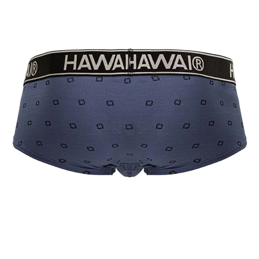 Blue Hawai Cotton Blend Brief by CITYBOYZ★USA, featuring soft fabric and a comfortable fit, displayed on a mannequin.