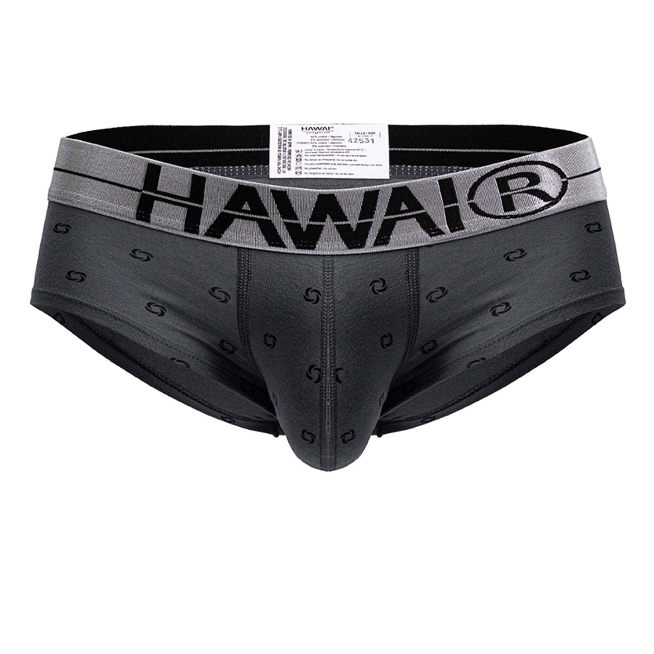 Gray Hawai Cotton Blend Brief by CITYBOYZ★USA, showing soft fabric and comfortable fit on a model.