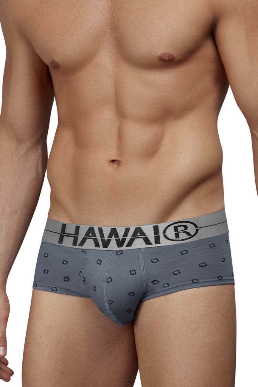 Gray Hawai Cotton Blend Brief by CITYBOYZ USA, close-up view showing soft fabric and comfortable fit.
