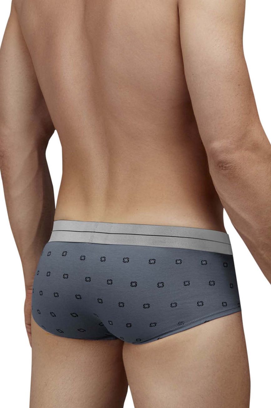 Gray Hawai Cotton Blend Brief by CITYBOYZ★USA, showcasing soft fabric and comfortable fit in a close-up image.