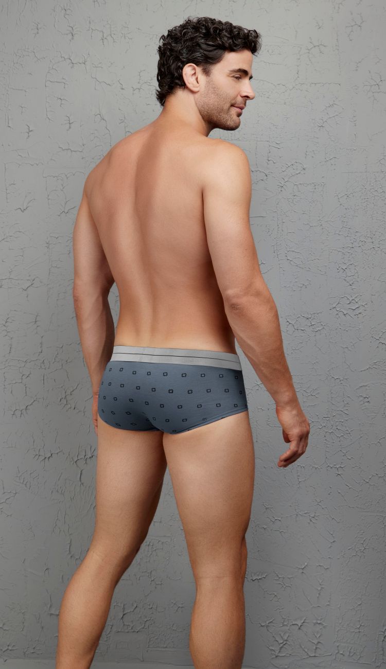 Gray Hawai Cotton Blend Brief by CITYBOYZ★USA, showing soft fabric and comfortable fit in a product image.