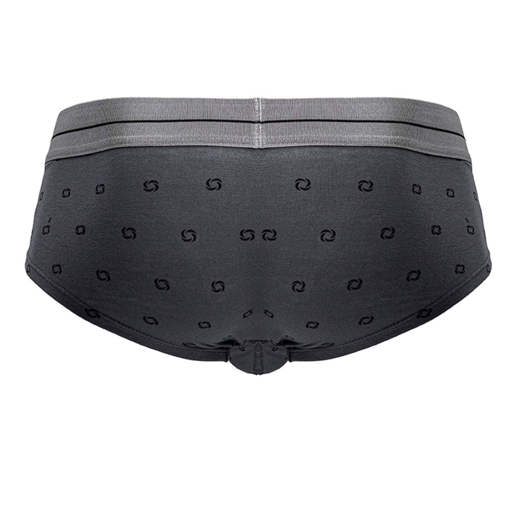 Gray Hawai Cotton Blend Brief by CITYBOYZ★USA, featuring soft fabric and comfortable fit, shown on a model.