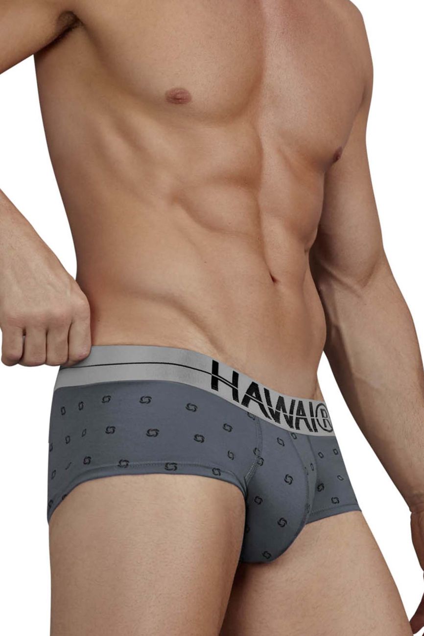 Gray Hawai Cotton Blend Brief by CITYBOYZ★USA, showcasing soft fabric and comfortable fit in a close-up image.
