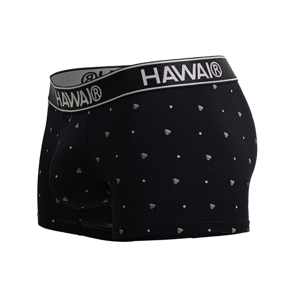 Black Hawai microfiber trunk by CITYBOYZ USA featuring a comfortable, stylish fit with a smooth waistband and sleek design.