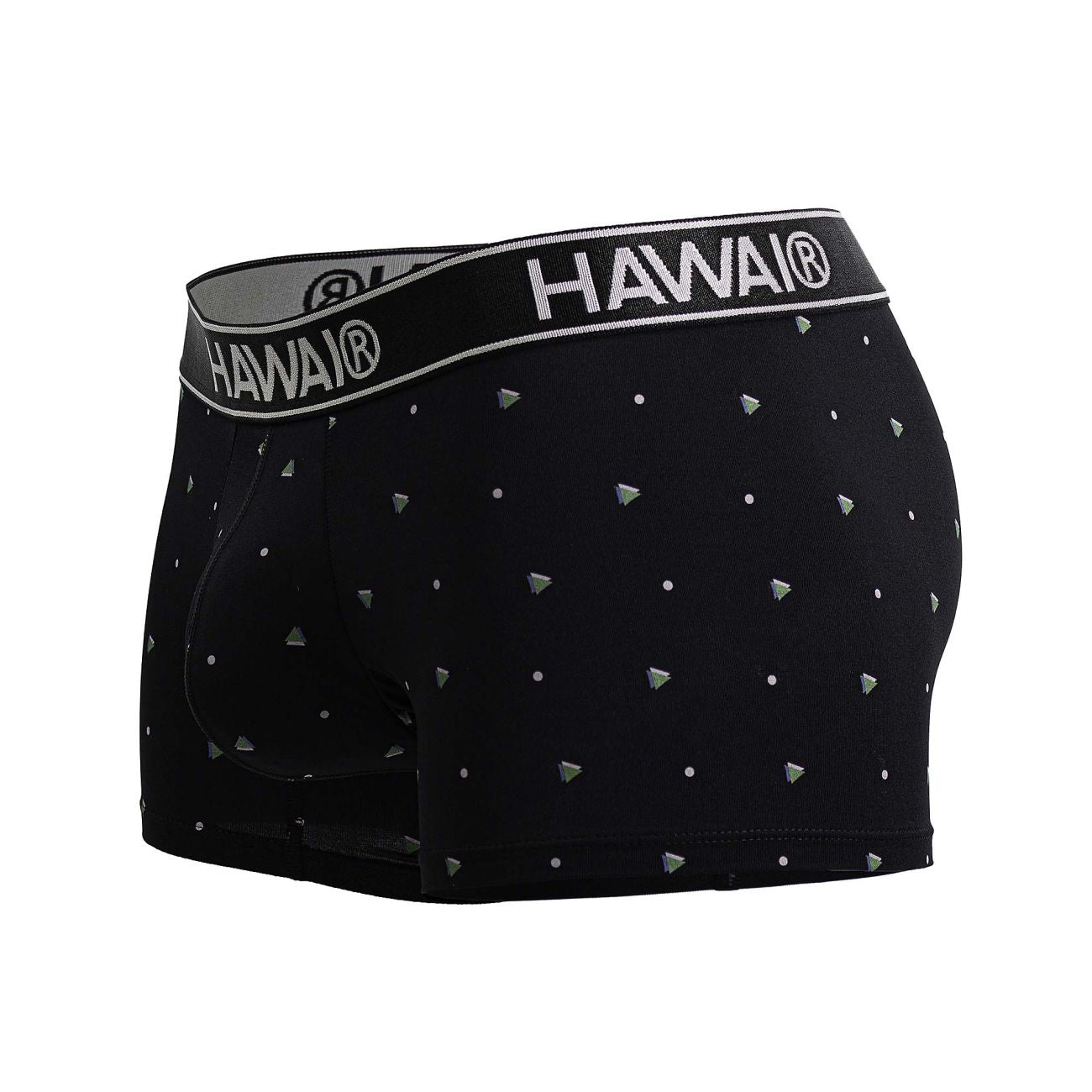 Black Hawai microfiber trunk by CITYBOYZ USA featuring a comfortable, stylish fit with a smooth waistband and sleek design.