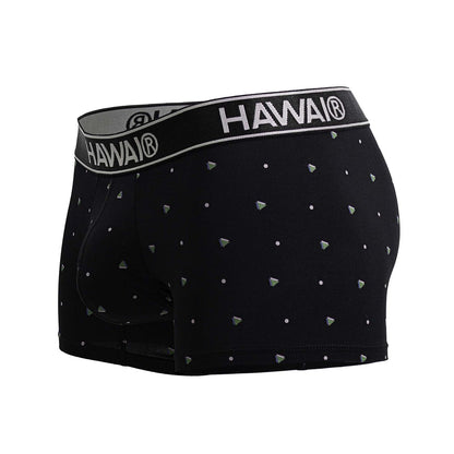 Black Hawai microfiber trunk underwear by CITYBOYZ USA, showing the snug fit and soft fabric detail.