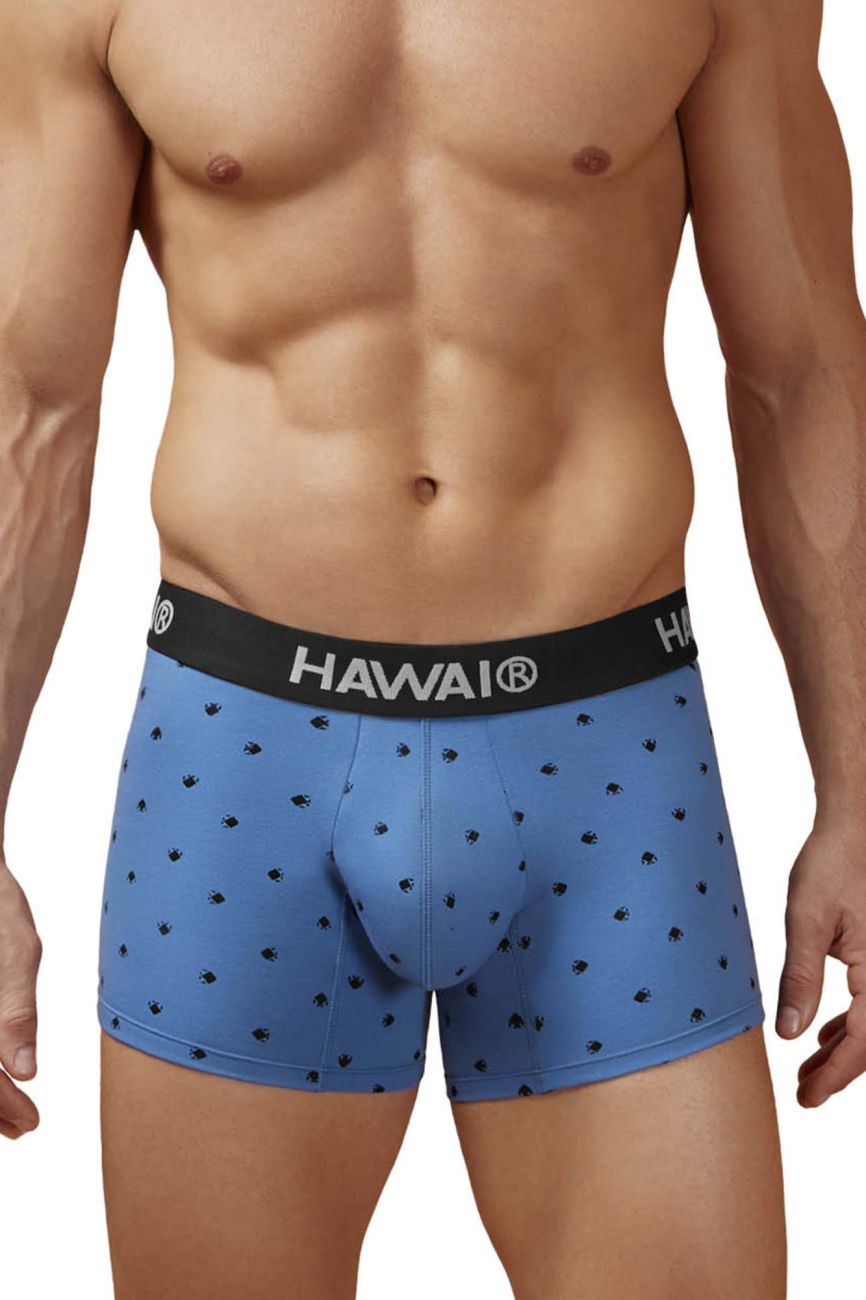 Blue quartz Hawai Cotton Blend Trunk by CITYBOYZ★USA, featuring comfortable fabric and stylish fit, shown in the image.