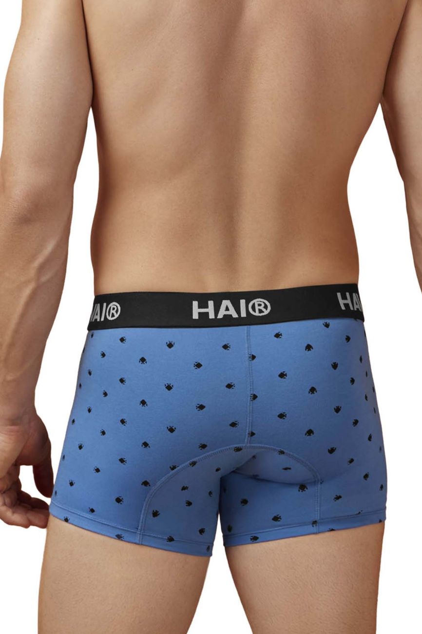 Blue Hawai Cotton Blend Trunks by CITYBOYZ★USA with a comfortable fit and stylish design, shown in the image.
