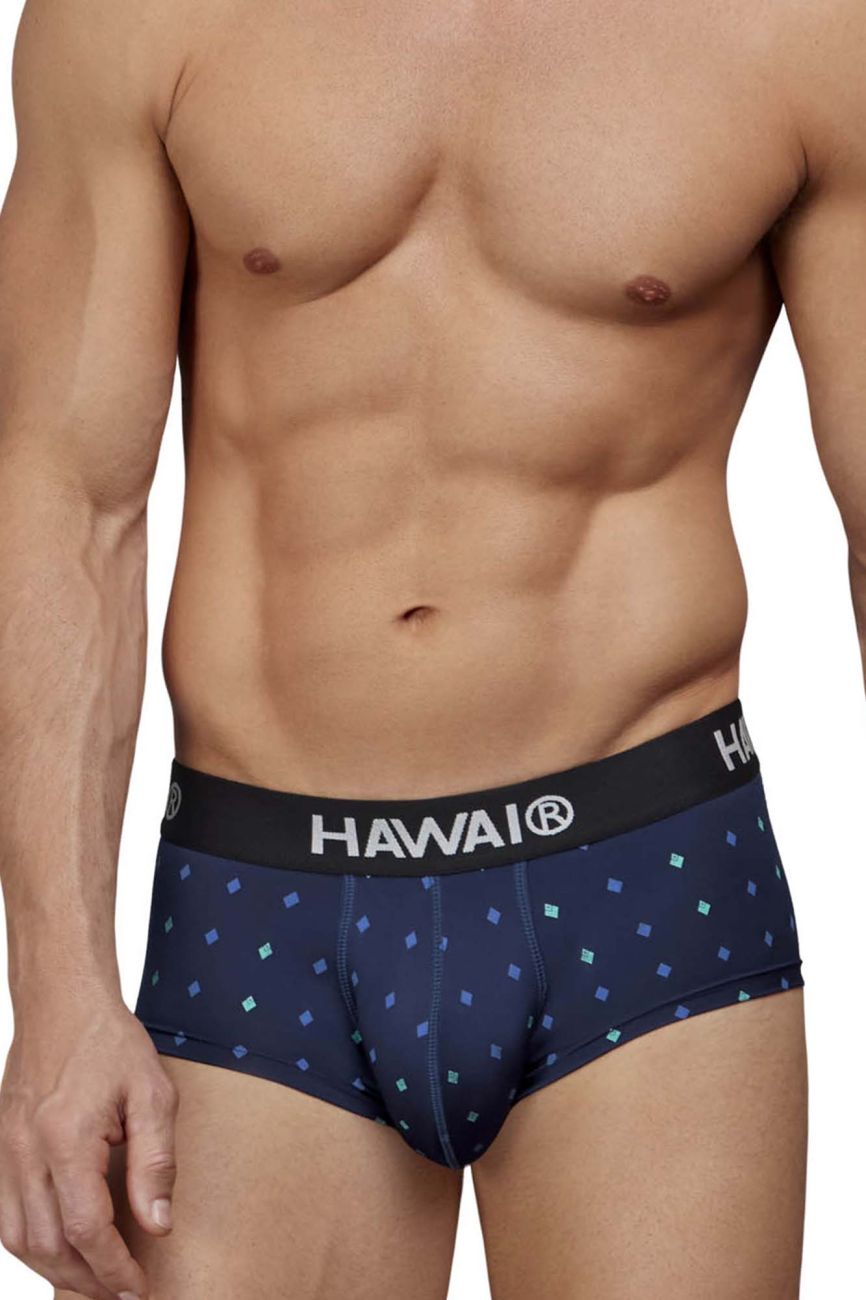 Dark blue Hawai Microfiber Brief for men by CITYBOYZ★USA, featuring a comfortable fit and sleek design.