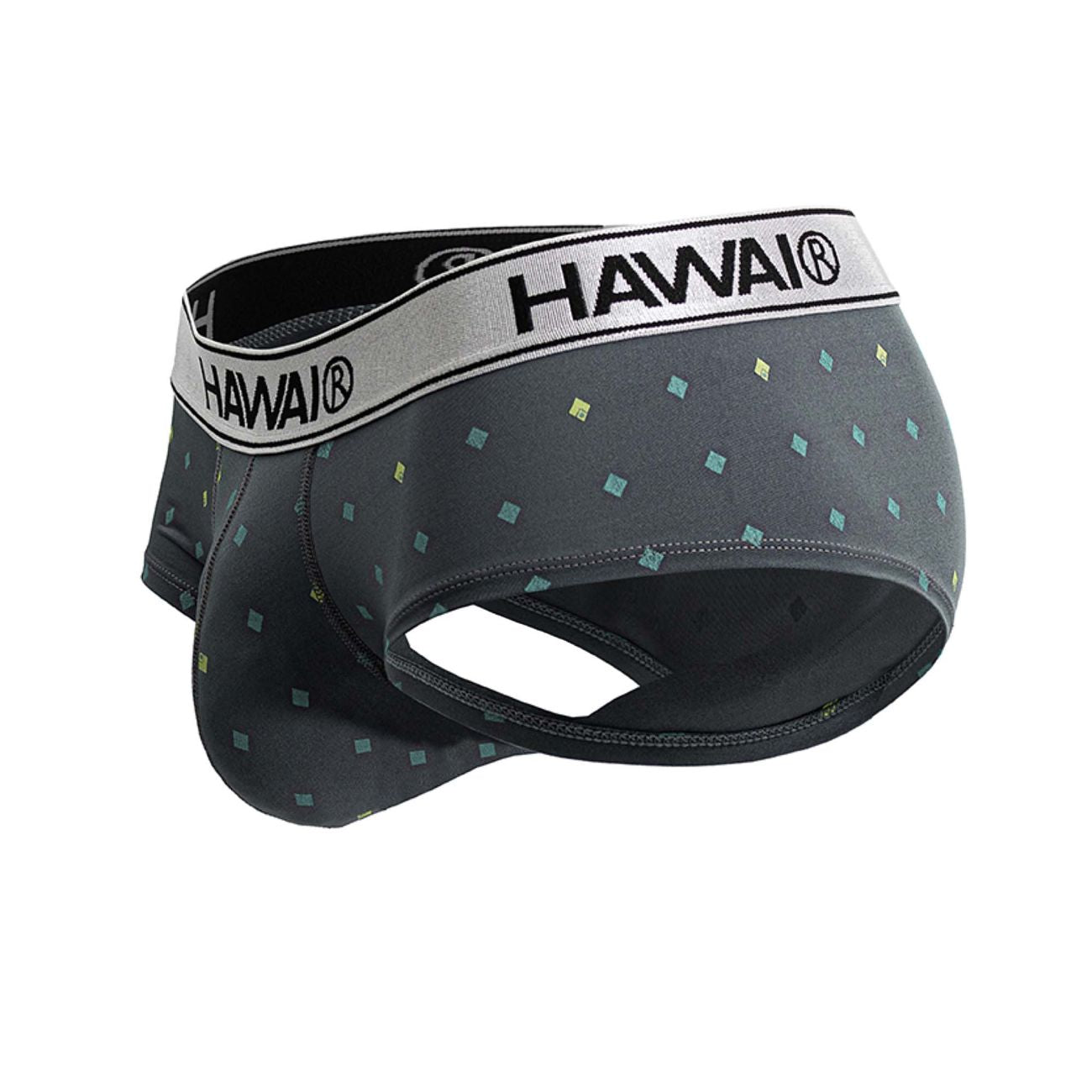 Gray Hawai Microfiber Brief for men by CITYBOYZ★USA, showcasing comfortable, stylish men's underwear with a smooth microfiber fabric.
