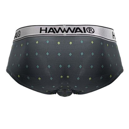 Gray Hawai Microfiber Brief by CITYBOYZ USA, featuring smooth microfiber fabric and a comfortable fit.