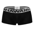 Black Hawai Cotton Blend Trunks by CITYBOYZ★USA, showing the comfortable waistband and sleek fabric design.