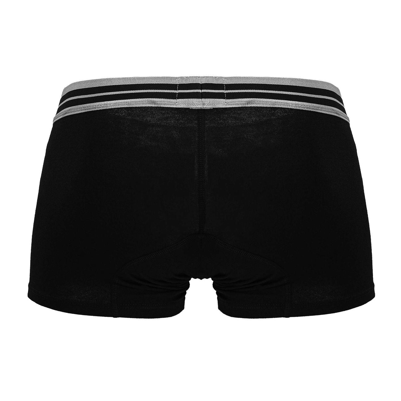 Black Hawai Cotton Blend Trunks by CITYBOYZ★USA, showing the comfortable, fitted waistband and sleek fabric design.