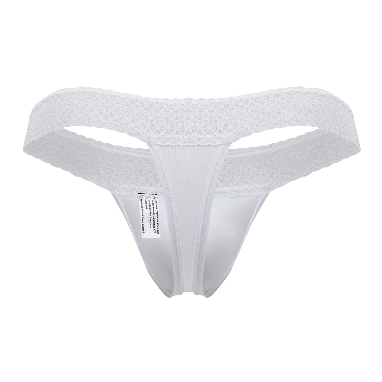 Hawai Microfiber Thong by CITYBOYZ USA in white, featuring a sleek microfiber design and minimal coverage for a comfortable fit.