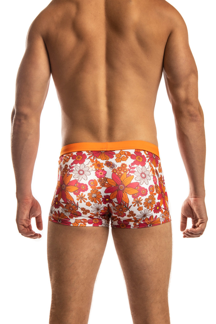 CityBOYZ★USA Jack Adams Bali swim trunk featuring vibrant pink flower pattern and comfortable fit, perfect for beach or pool.