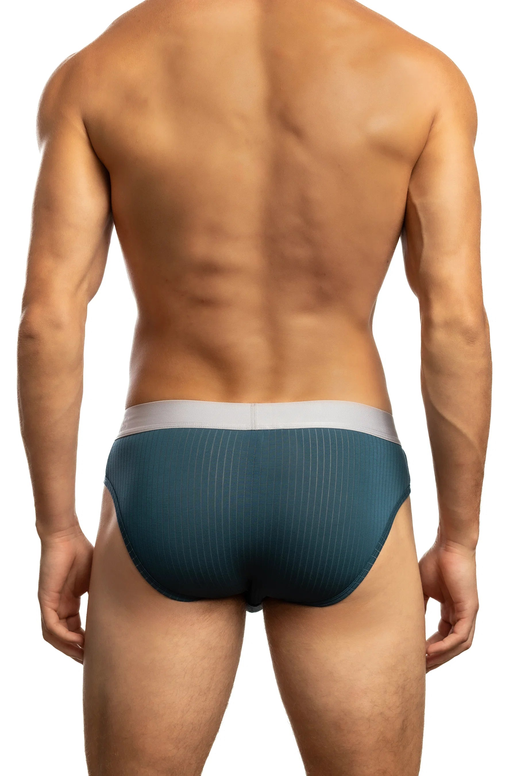 CityBoyz USA Jack Adams Air Army wide ribbed modal brief showing back view with comfortable fit and ribbed fabric design.