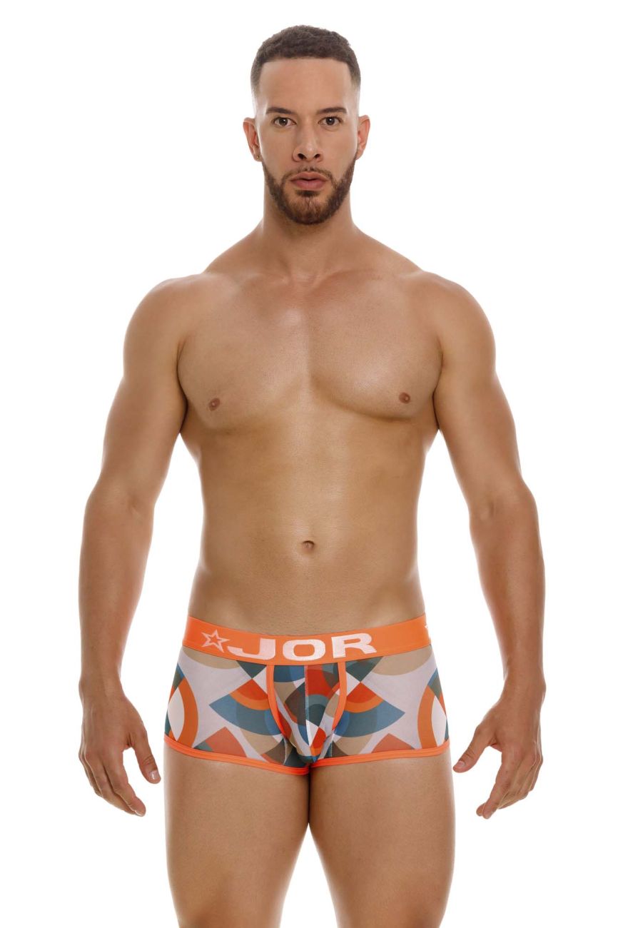 Printed Jor Boreal Trunk 2092 underwear by CITYBOYZ★USA featuring colorful design and snug fit, laid flat on a white background.