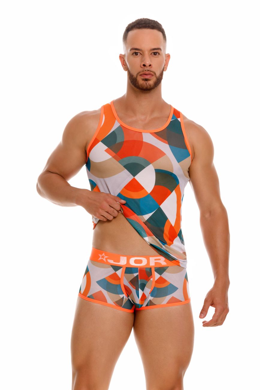 Printed CITYBOYZ★USA Jor Boreal Trunk 2092 underwear with colorful design on soft fabric, shown flat.