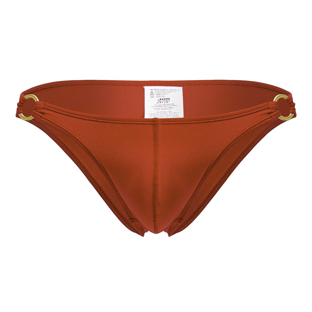Red Jor Magnus bikini underwear by CITYBOYZ★USA, featuring a fitted design and soft fabric, displayed on a neutral background.