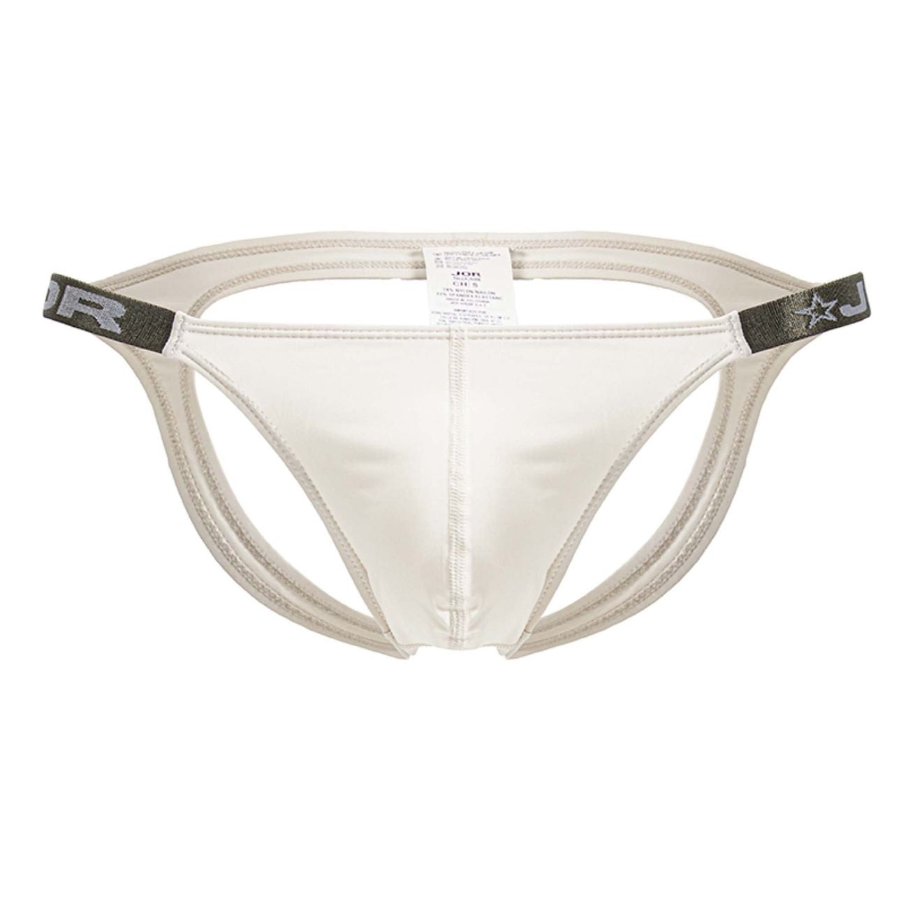 Beige CITYBOYZ USA Jor Eros Jockstrap 2157 showing its supportive waistband and athletic fit.