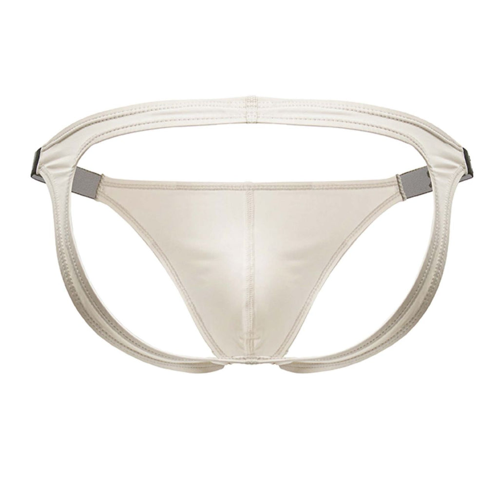 Beige CITYBOYZ★USA Jor Eros Jockstrap 2157 open-back bikini for men, featuring a snug fit and supportive design.
