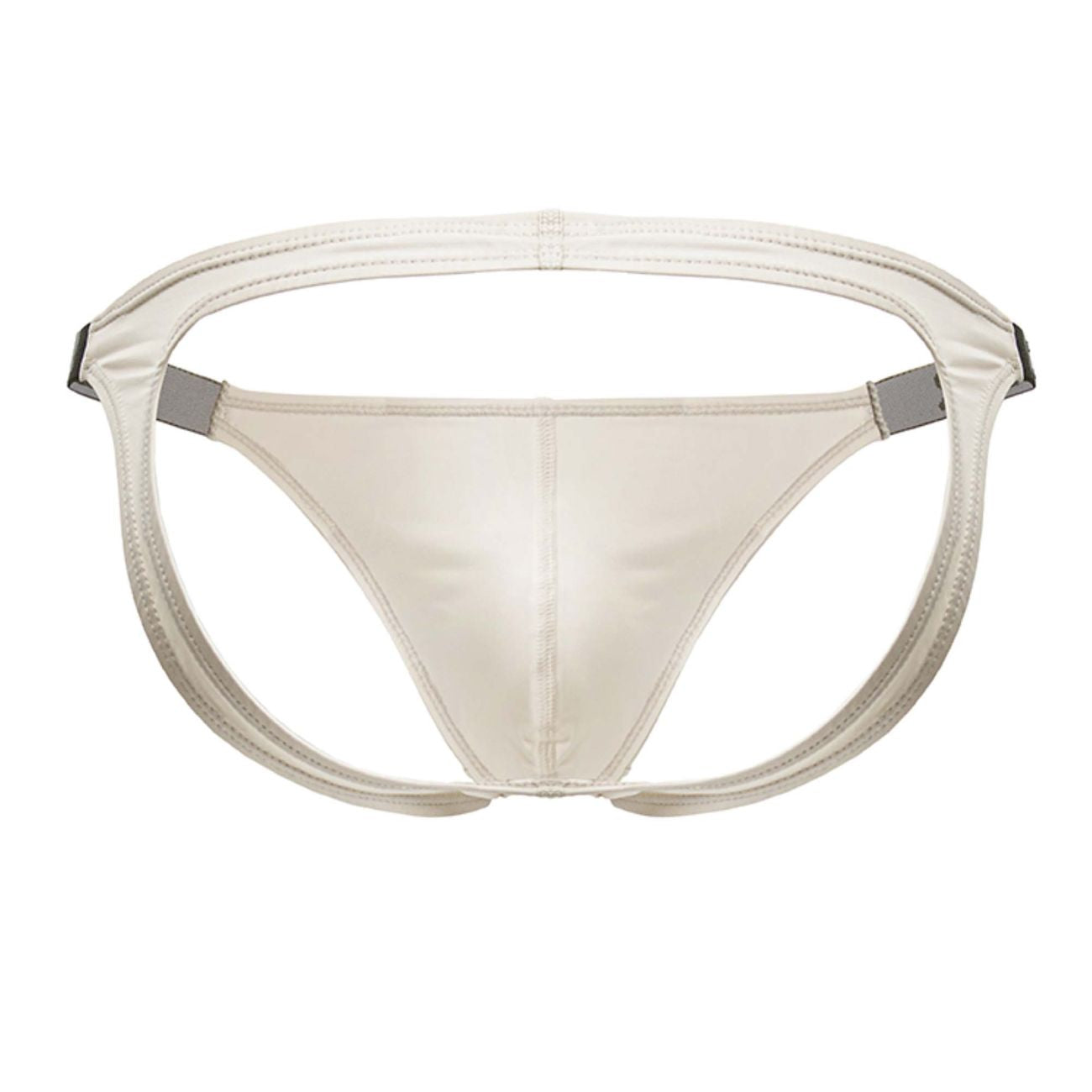 Beige CITYBOYZ★USA Jor Eros Jockstrap 2157 open-back bikini for men, featuring a snug fit and supportive design.