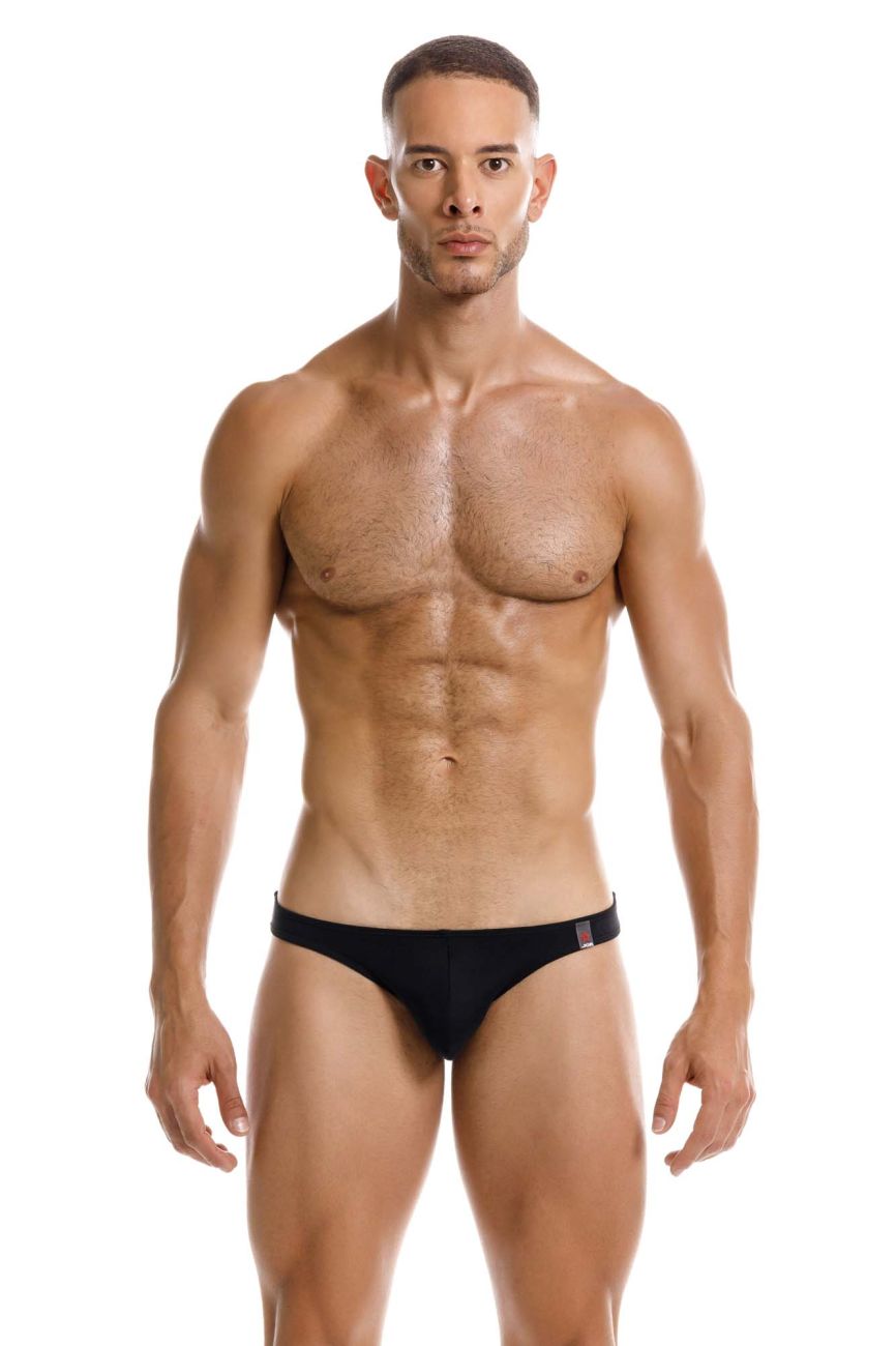 Black Jor Travel Swim Bikini for Men by CITYBOYZ★USA, featuring a sleek swim brief design for comfortable water activities.