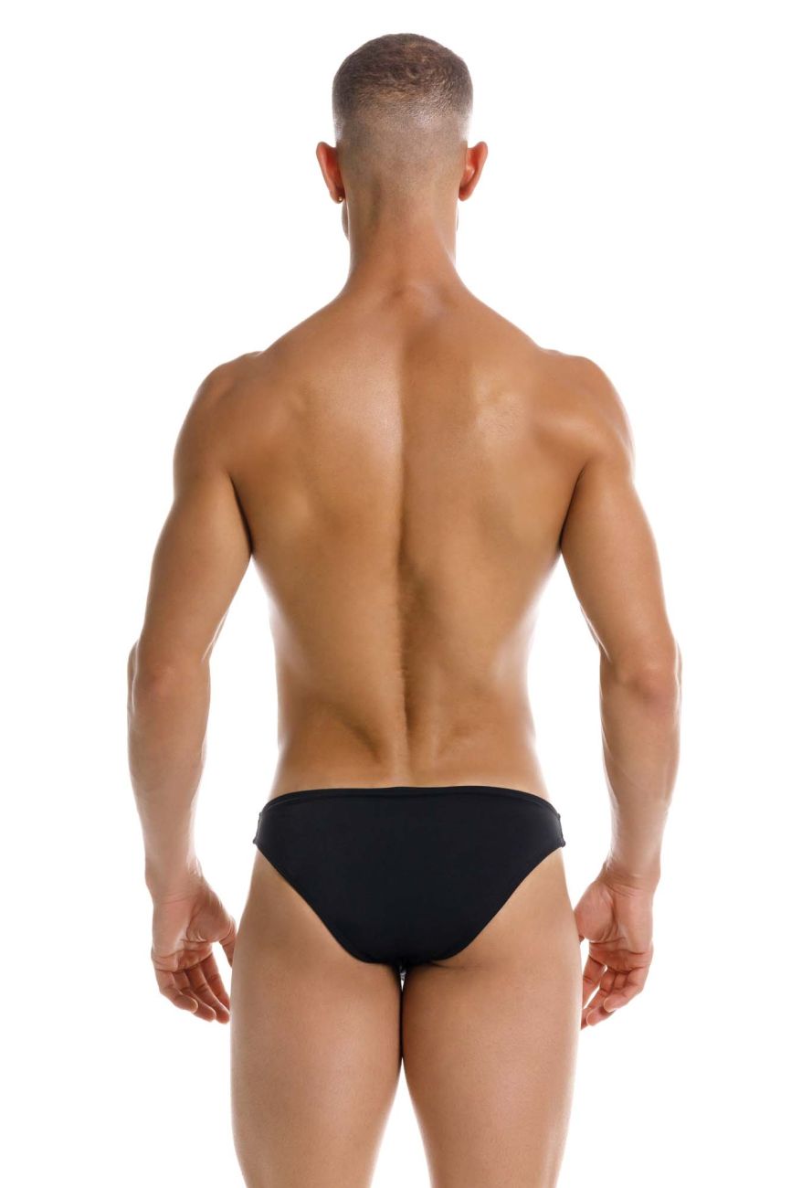 Black men's swim brief from CITYBOYZ★USA, Jor Travel Swim Bikini, featuring a sleek design and comfortable fit for beach or pool.