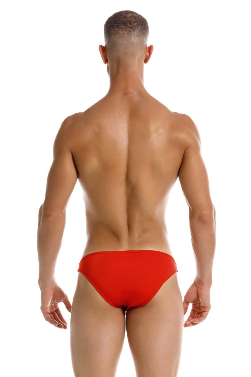 Red Jor Travel Swim Bikini for Men, CITYBOYZ★USA swim brief with a sleek fit and bold color, designed for active beachwear.