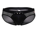Black Jor Mystic men's swim brief by CITYBOYZ★USA, showcasing sleek swimwear design with a fitted style.