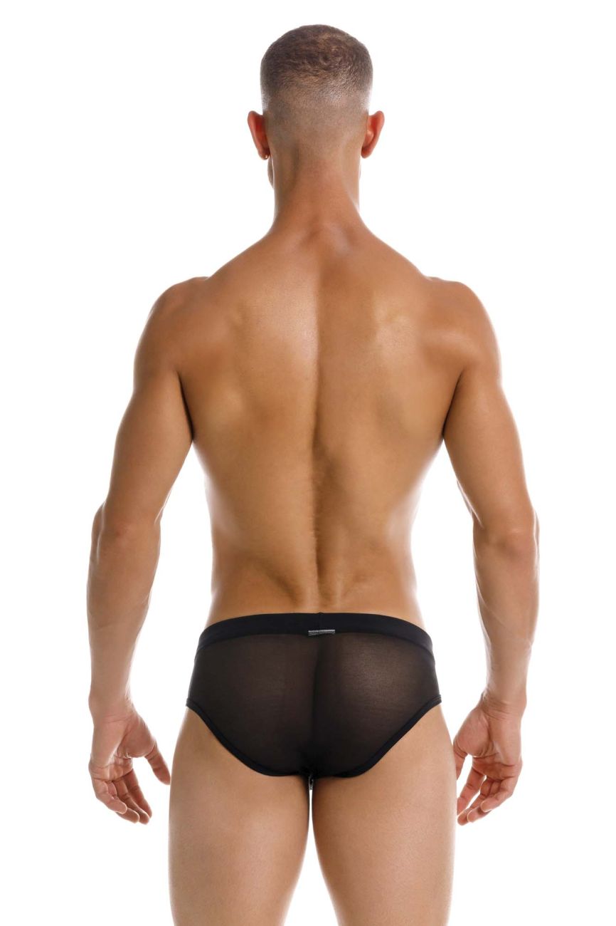 Black Jor Mystic men's swim brief by CITYBOYZ★USA, featuring a sleek, fitted design for stylish swimwear.