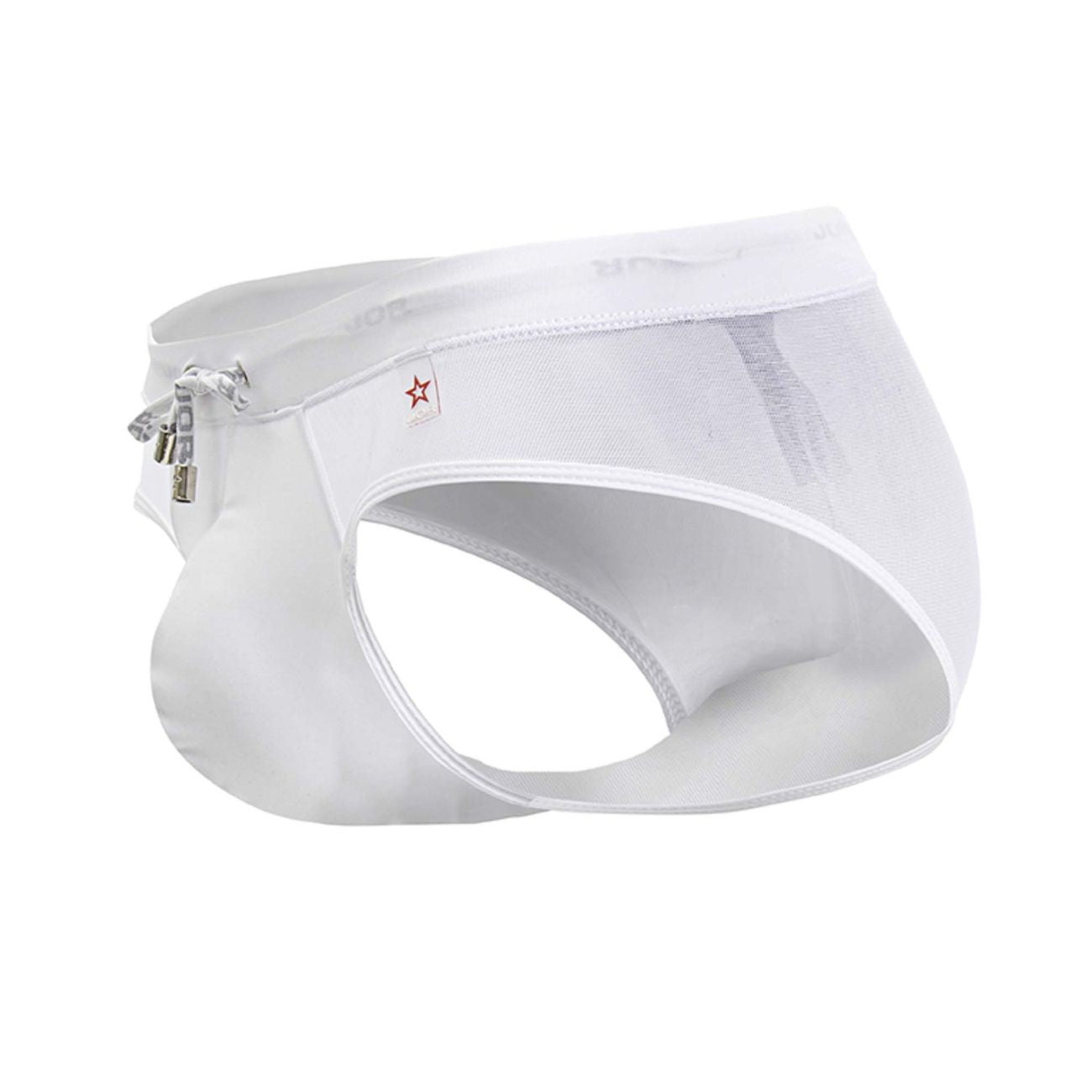 White Jor Mystic men's swim brief by CITYBOYZ★USA, featuring a sleek, fitted design for stylish swimwear.