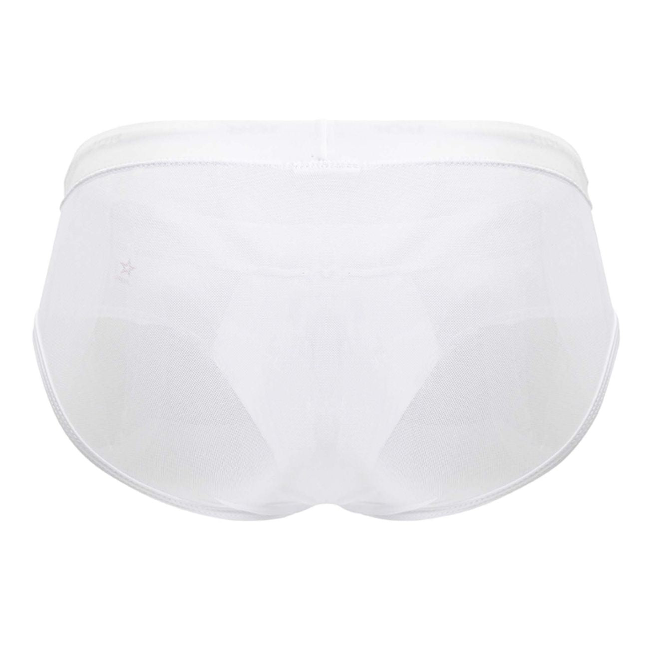 White Jor Mystic men's swim brief by CITYBOYZ★USA featuring sleek design and comfortable fit, displayed on a model.