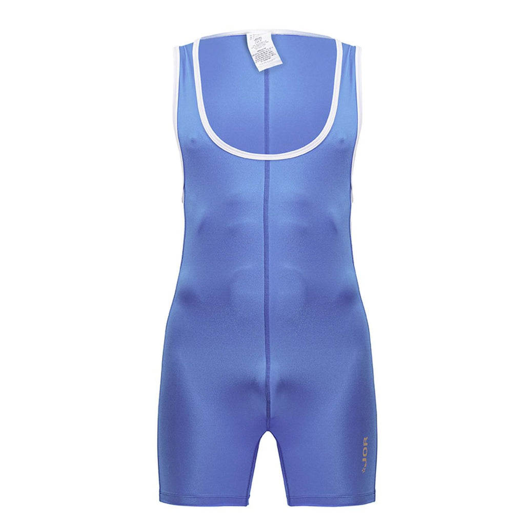 Turquoise Jor Fighter men's activewear singlet by CITYBOYZ★USA, fitted bodysuit with sleeveless design and athletic fit.